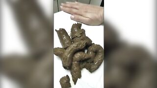 Massive shit in toilet