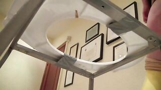 Mistresses shit on their horny slave