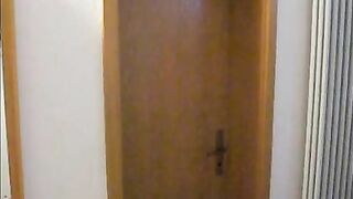 Fat young lady caught shitting