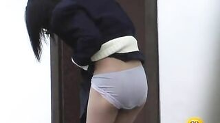 Perfect panty pooping show