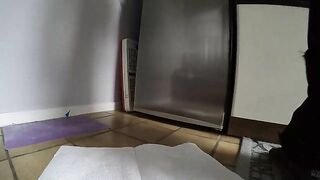 Lovely ass lady shitting hard load