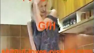 Pretty girl gets covered in shit