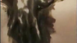 Pretty girl gets covered in shit