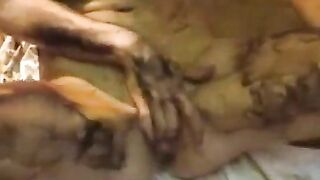 Pretty girl gets covered in shit