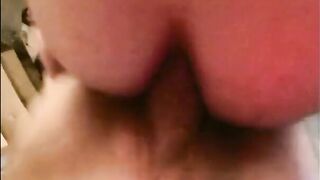 Scat wife sucks shit off cock