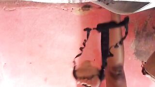 Stunning thick young ebony shit teasing