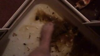 Shower shitting solo