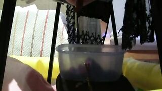Spanish gals shitting on slave