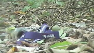 Messy shit in the woods