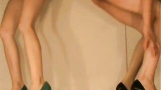 Two hot looking chicks poop side by side