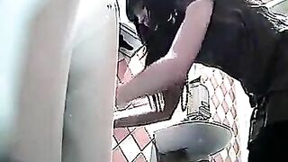 Amateur toilet poop showcase