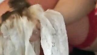 Two horny ladies enjoying scat fuck