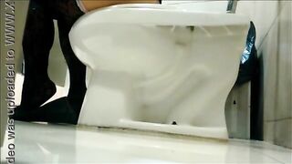 Poop under the stall