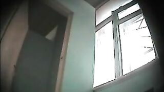 Amateur lovely lady shitting hard in the public