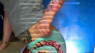 Yoga pants gets filled with poop