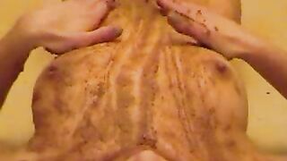 Young Scat Slut Brown Shower Solo