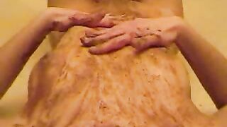 Young Scat Slut Brown Shower Solo