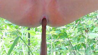Pooping hard in the jungle