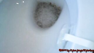 Heavy small turds in the toilet