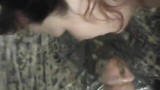 Girl fucks her ass with a massive dildo