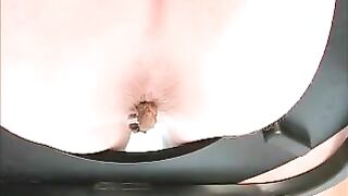 Amazing sexy blonde lady dropping load