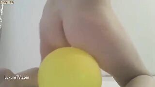 Stunning sticky poop on the ball