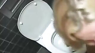 Very hot amateur blonde girl Dorian's poop