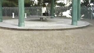 Leaking shit in the park- Japanese