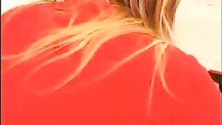 Busty blonde babe and sexy hot shit solo