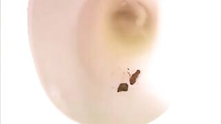 Amateur blonde girl and hot shit closeup