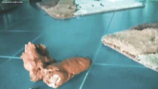 Amazing amateur lady poops