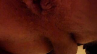 Girl squats over a bucket of shit