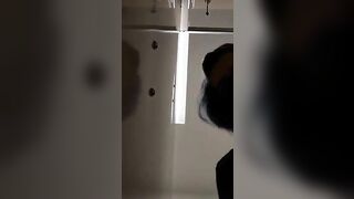 Mature masked lady showing her shit