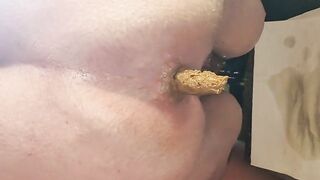 German mature lady shitting