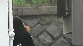 Redhead amateur Japanese girl and outdoor poop