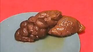 Sweet dark turd on the plate