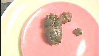 Sticky turds on the plate