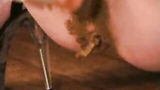 Nasty girl and sticky ass shit