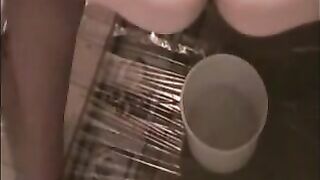 Mature woman shitting diarrhea for sweet mess