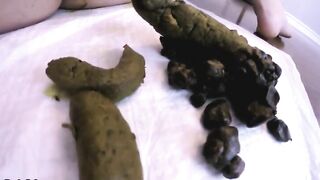 Monster turds and anal dildo