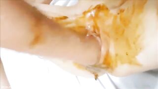 Masked bitch takes hard scat drilled