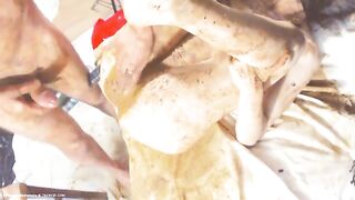 Poop covered slut fucked missionary