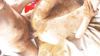 Poop covered slut fucked missionary