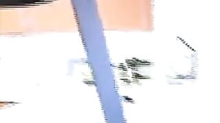 Cute looking brunette babe gets naked for pooping