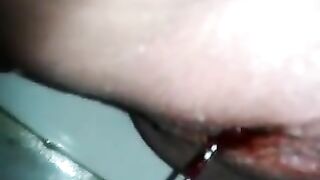 Shit &Red Liquid Drops