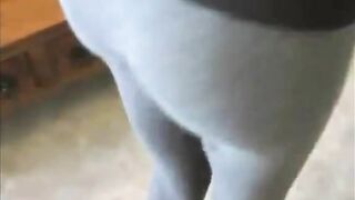 Lovely lady filling her panty