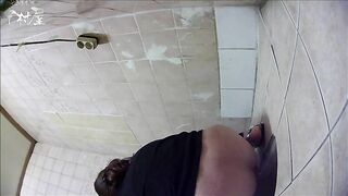 Power pushing out poop in toilet