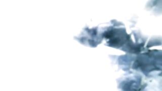 Amateur Redhead squats and poops