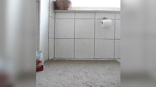 Cute Brunette's homemade treat