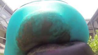 Shitty shorts on bike